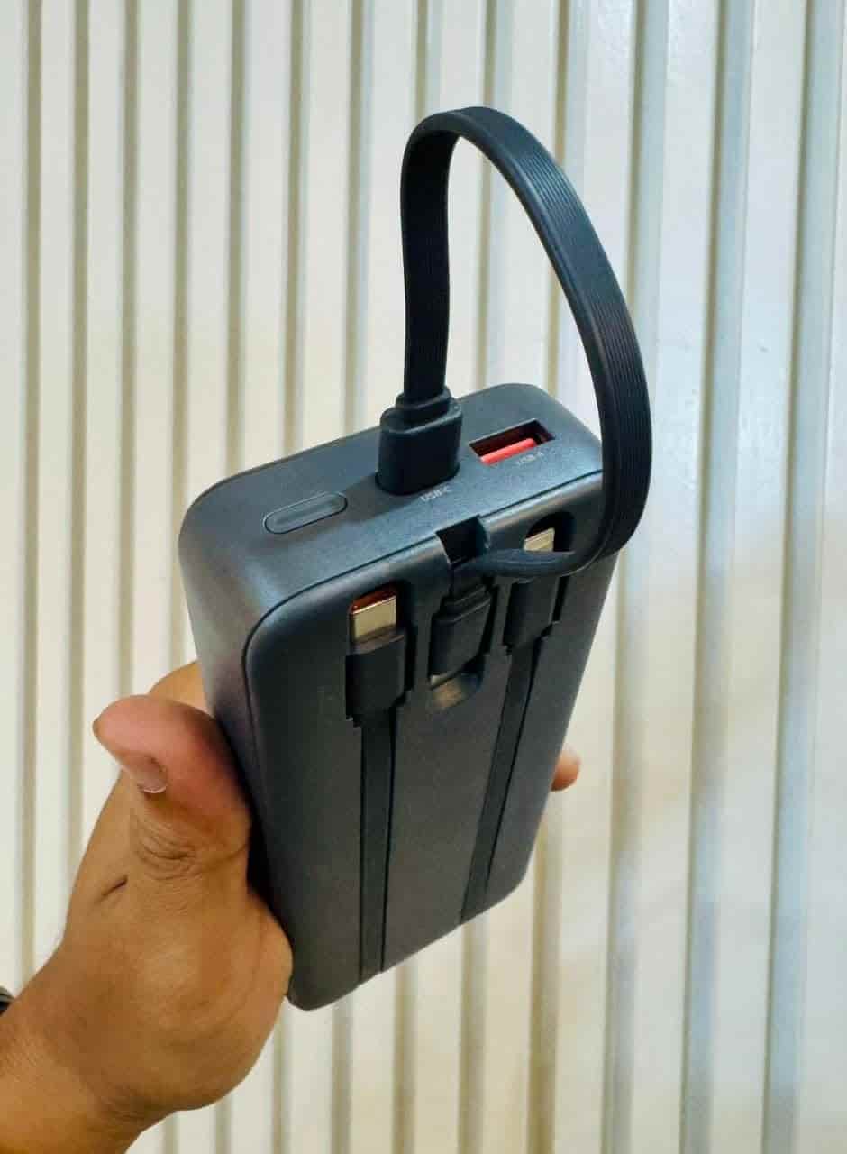 QCY Pulse PB20D 20000mAh Power Bank with 3 Built-in Cables