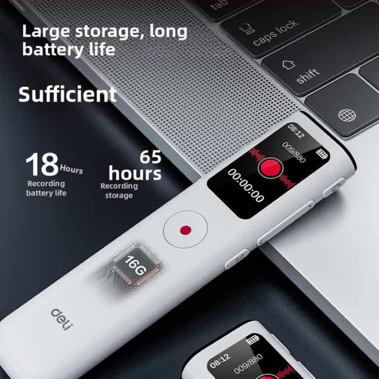 Deli MP305 Powerful Digital Voice Recorder - 8GB