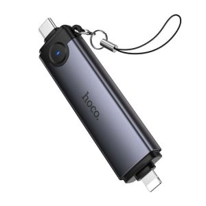 Hoco HB56B OTG USB-C / Lightning to SD, TF, USB2.0 Portable Card Reader