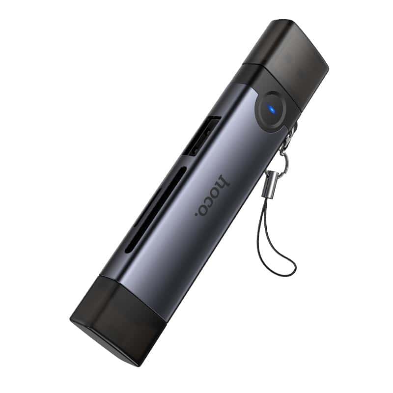 Hoco HB56A OTG USB-A / Lightning to SD, TF, USB2.0 Portable Card Reader