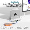 PULWTOP USB C Hub Stand for Mac Mini M4 and M4 Pro - BS212D