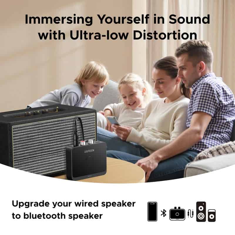 Ugreen BT505 Bluetooth Receiver Audio Adapter (Model 55545)