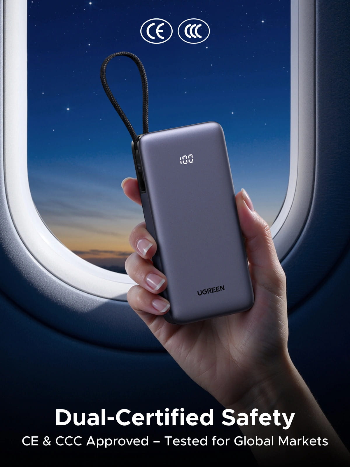 UGREEN PB537 55W CCC Fast Charging 20000mAh Power Bank