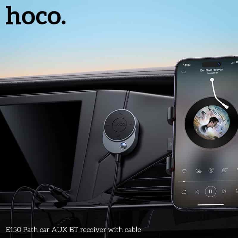 HOCO E150 Auto AUX Bluetooth 5.4 Receiver