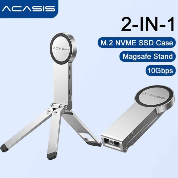 Acasis MS1 10Gbps M.2 NVme SSD Enclosure With Magnetic Stand