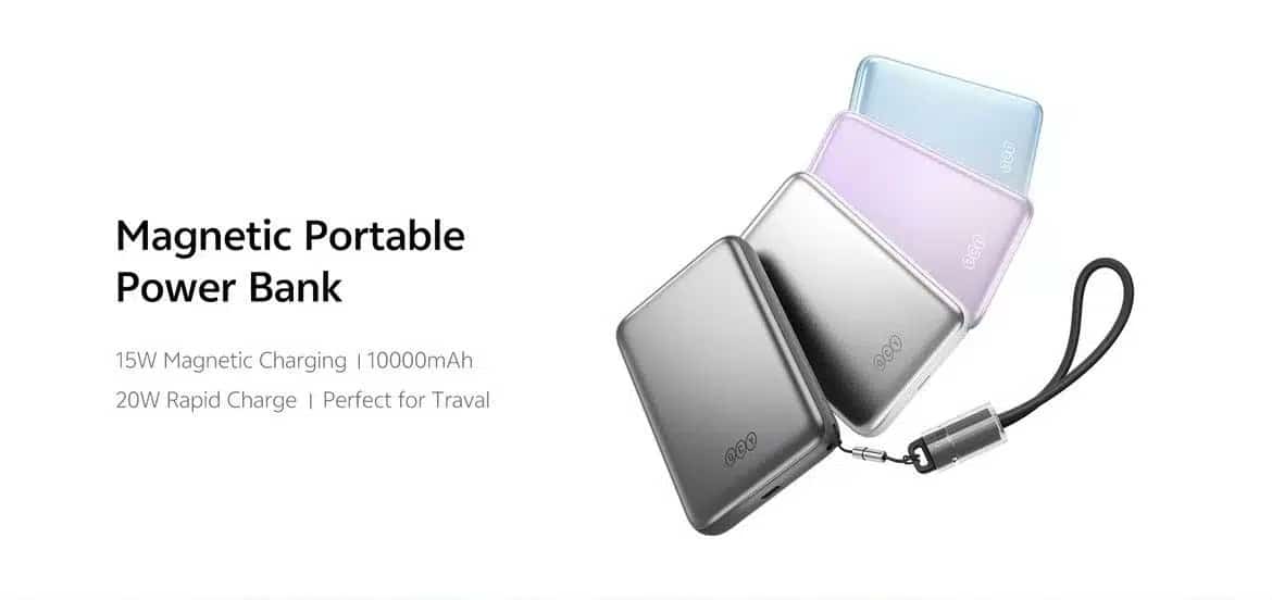 QCY PBW10A Magnetic Wireless Power Bank - 10000mAh