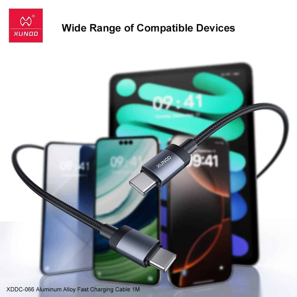 Xundd XDDC-066 27w Type C to IP/ 60W Type C to Type C Fast Charging Cable - 1M