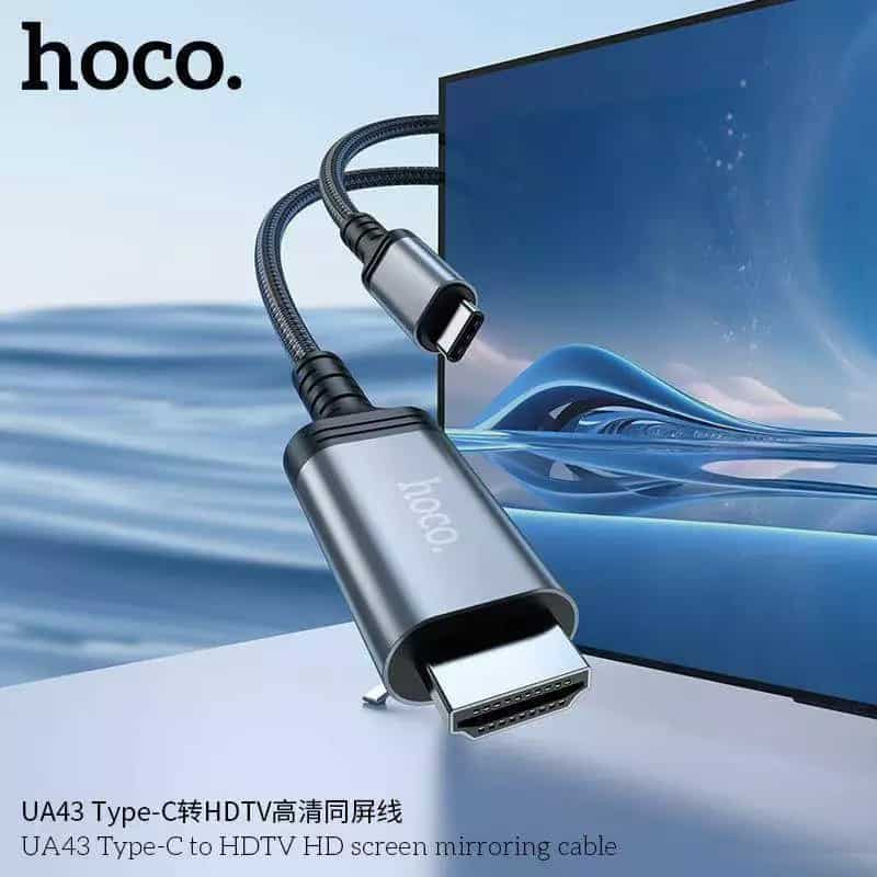 HOCO UA43 USB C to HDMI HD ON-Screen 4K 30Hz 1.8m Cable