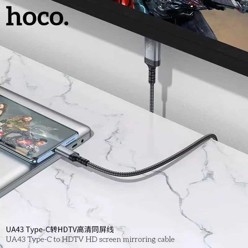 HOCO UA43 USB C to HDMI HD ON-Screen 4K 30Hz 1.8m Cable