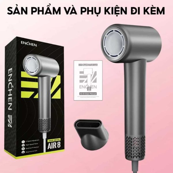 Xiaomi Enchen Air 8 High-Speed ​​Hair Dryer - 8 Flexible Drying Modes