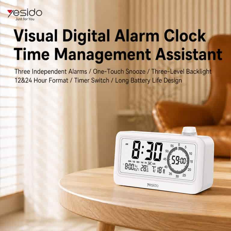 Yesido EC46 Digital Alarm Clock with Visual Timer