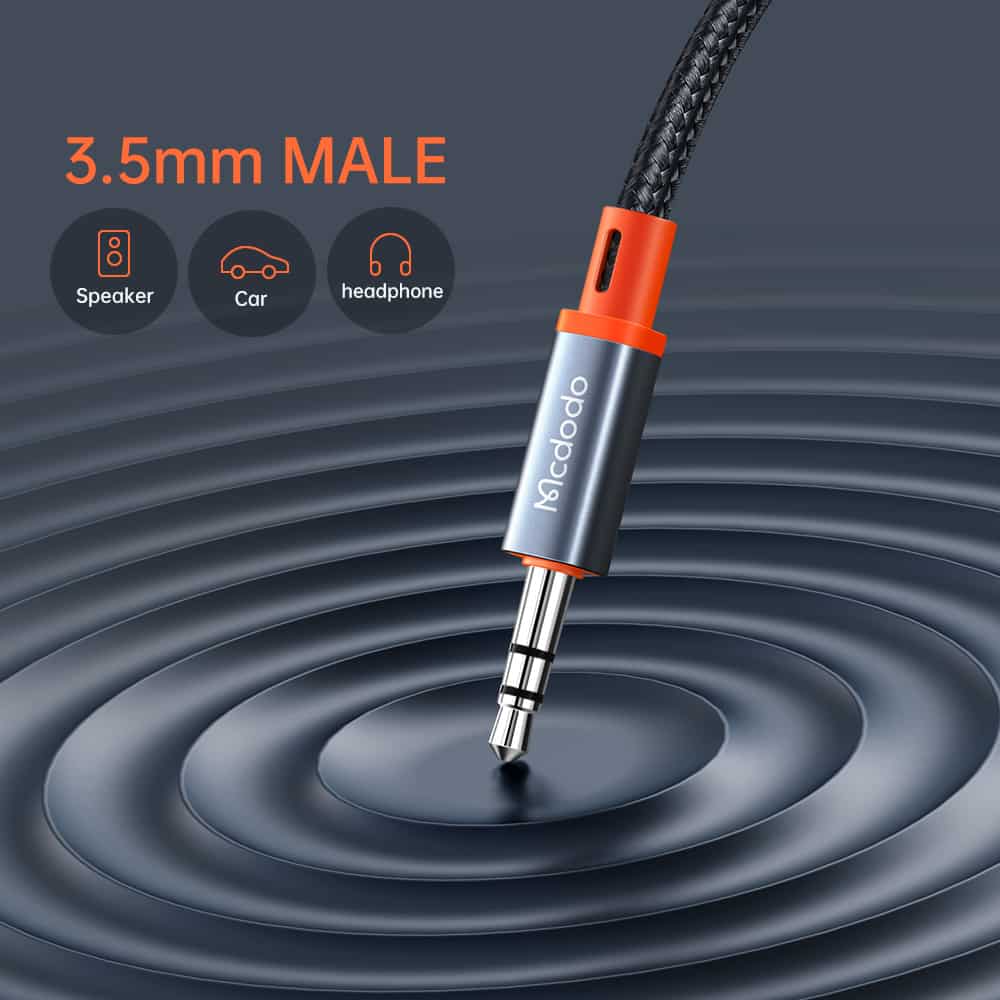 Mcdodo CA-0820 Type-C to 3.5mm AUX Audio Cable - 1.2m