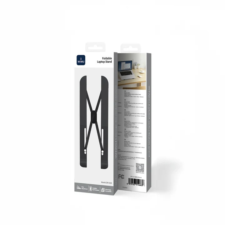 WiWU ZM-015 Foldable Aluminum Laptop Stand with Adjustable Height
