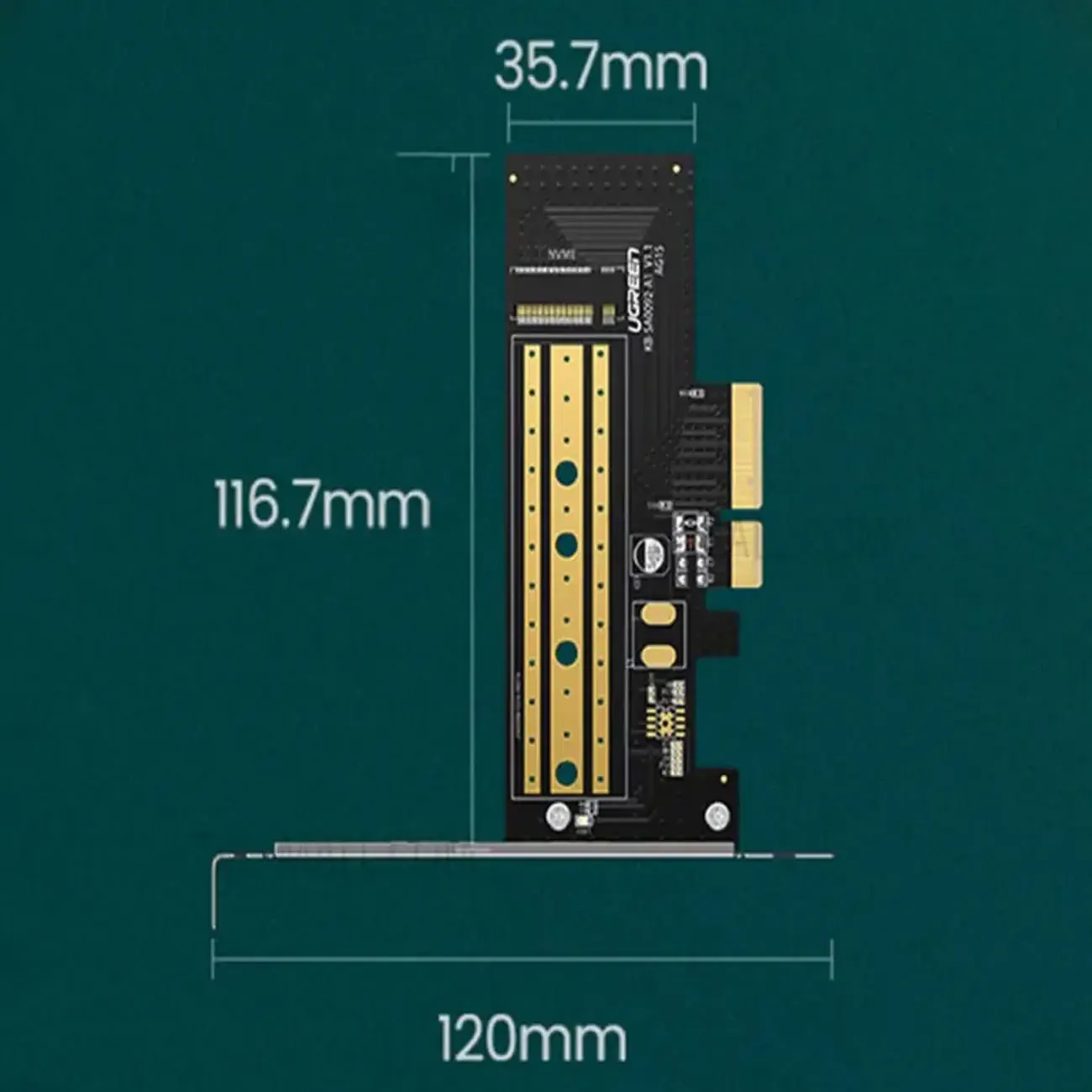 UGREEN CM302 M.2 NVME to PCI-E3.0X4 Express Card - 70503