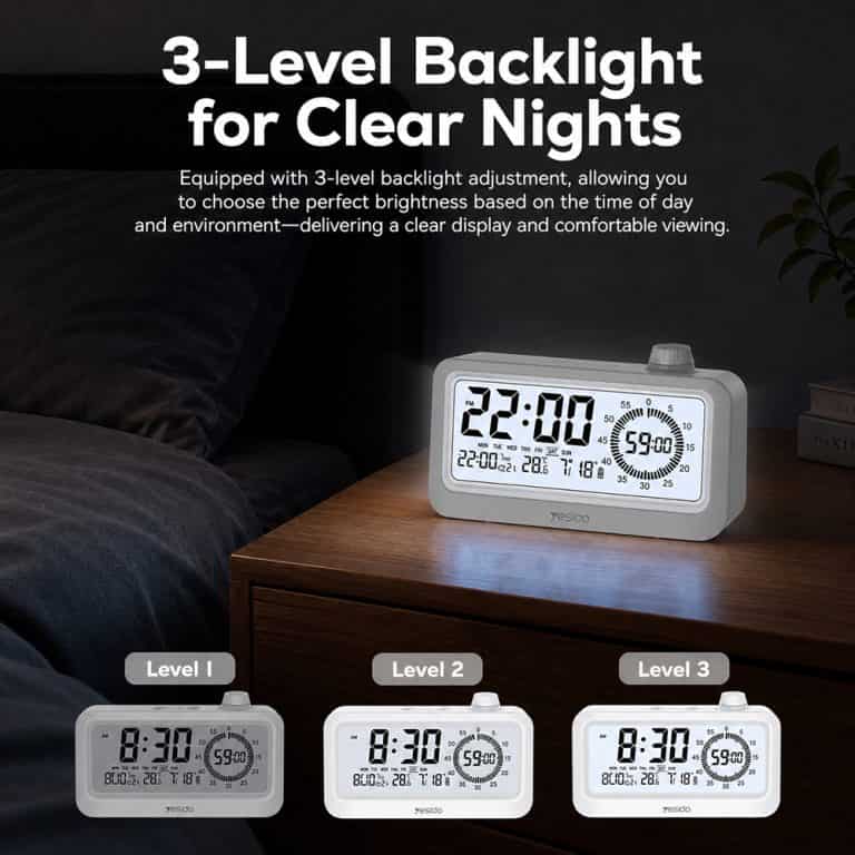 Yesido EC46 Digital Alarm Clock with Visual Timer