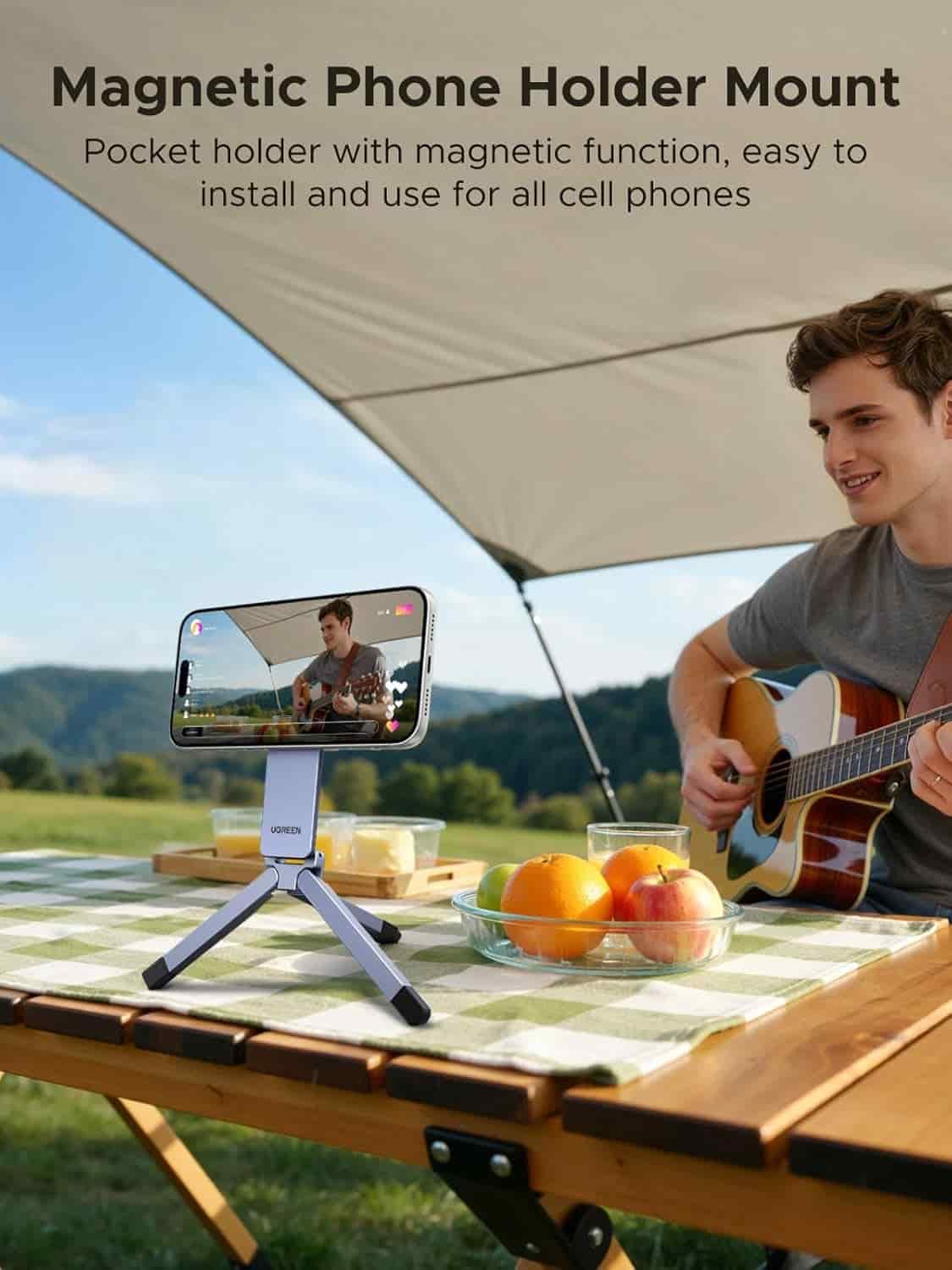 UGREEN LP962 Magnetic Phone Tripod Stand