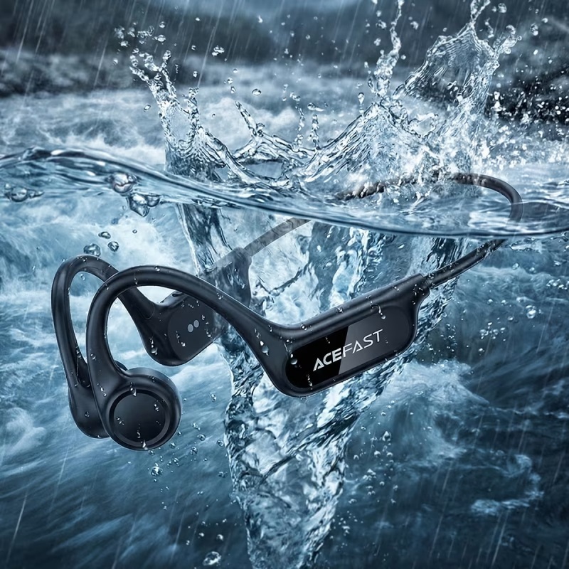 Acefast N10 Bone Conduction Bluetooth Earphones Built-In 8GB Storage