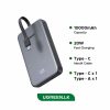 UGREEN PB526 10000mAh 20W Power Bank with Built-in Cable – 75161B