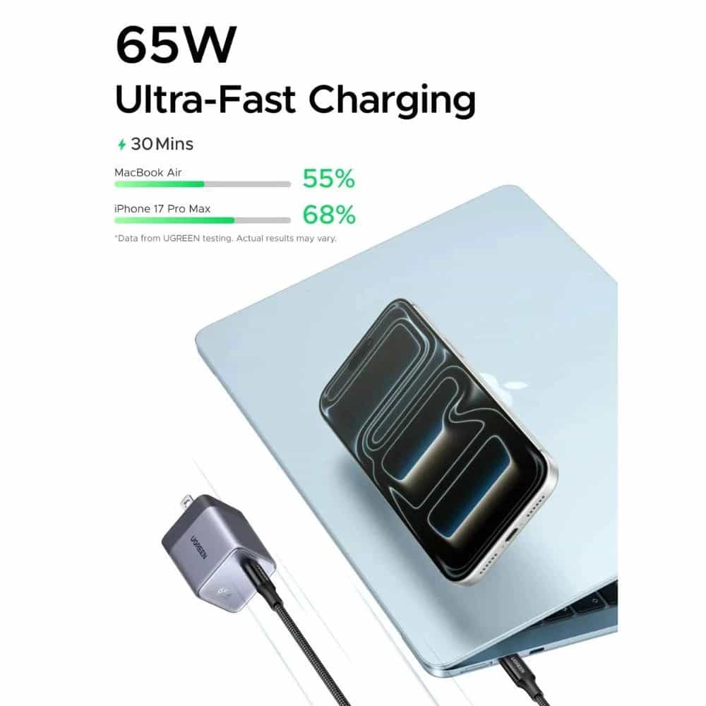 UGREEN X860 Nexode Air GaN 65W USB-C Charger