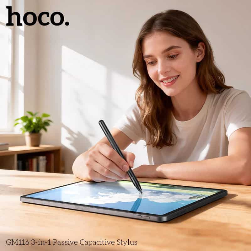 HOCO GM116 3-in-1 Passive Capacitive Stylus Pen