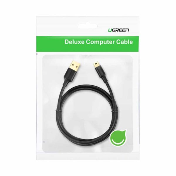 Ugreen US132 USB 2.0 A Male to Mini 5 Pin Male Cable - 1M/3M